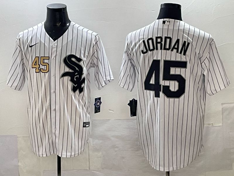 Men Chicago White Sox #45 Jordan white Nike MLB 2025 jersey 04->chicago white sox->MLB Jersey